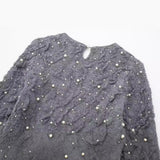 New Artificial Pearl Textured Pullover 9598279-Outfit