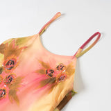 Fongt New Women's Fashion Print Slings Slings Long Dress