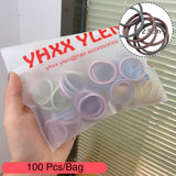 Pcs/Bag Children Cute Candy Random Solid Elastic Hair Bands Girls Lovely Srunchies Rubber Bands Kid Hair