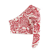 collar Sexy Female Top Tee Summer women's t-shirt Floral pattern T-shirt One shoulder clothes y2k crop top