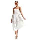Fongt Years Fresh And Sweet Word Skirt Long Small Sling Dress-88196-Outfit