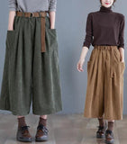 Academia Wide Leg Corduroy
