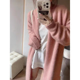 Fongt Glutinous High-End Loose Long Sweater Autumn And Winter 2024 New Lazy Knit Coat