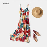 New-Coming Spring Summer Holiday Long Dress Cross Spaghetti Strap Open Back Beach Style Ankle-Length Women