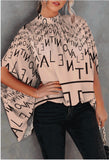 Round Neck Loose Batwing Sleeve
