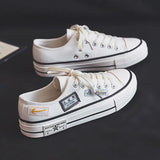 Harajuku Canvas Shoes Women Ulzzang All-Match-Outfit