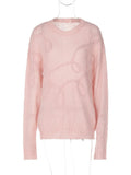 Abstract Design Sweater-Outfit