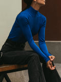 High Collar Bottom Shirt 2024 Autumn And Winter New Temperament Elegant Slim Warm Long Sleeve Inside The Sweater-Outfit