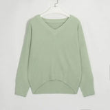Neck Sweaters Women Pullover New Fashion Ladies Solid Knitwear