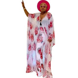 Piece Set Women Clothes African Dresses Party Dashiki Spring Autumn Long Maxi Dress Sets Pants Suits 2 Piece