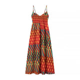 Fongt Explosion Women's ZA Summer New Suspension Fashion Temperament Printed Dress