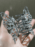 Hollow Out Butterfly Large Hair Claw-Outfit