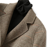 Premium Hand-stitched Wool Coat Women Double-sided Cashmere Jacket Spring Autumn Plaid Woolen Outwear Casual Tops
