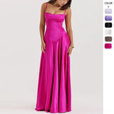 Fongt Women's New Sexy Sling Skirt Dress Body-Dexed Dress Dress Women's Long Evening Dress