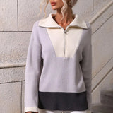 Zipper Knitted Pullover Women's Sweater Autumn Winter Long-sleeved Women Pullovers 2022 Fashion Turtleneck