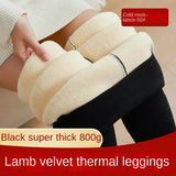 Leggings for Women Thickened High Waisted Lamb Cashmere Pants Cotton Casual Basic Versatile Autumn/Winter Women