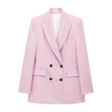Fongt Autumn And Winter Straight Trousers Double Buckle Suit Vest Three Sets Of New Women's Fashion Commuting Suit