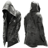 Men's New Cloak Fashion Vantage Plus Size Simple Casual Gothic Hooded Drawstring Men's Punk Oversize Sweatshirt M-4XL