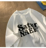 Quality Cotton Oversized T Shirts Unisex High Street Brand Letters Print Solid Tops Summer Loose Short Sleeve Fashion