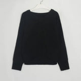 Neck Sweaters Women Pullover New Fashion Ladies Solid Knitwear