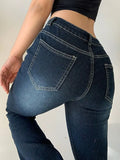 faded low waist vintage flared