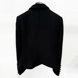 Fongt New Star Fashion Stumbling Color Metallic Rose Buckle Suit Jacket