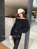 Fongt Xixi 13 Line 2025 Winter Temperament Knitted High-Neck Dress Dress Thin High-Waist Short Skirt Women 25533