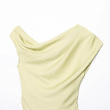 Fongt New Silk Lithography Asymmetrical Top 5029110