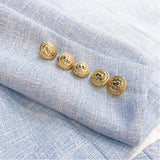 QUALITY Newest 2023 Designer Blazer Women's Long Sleeve Double Breasted Metal Lion Buttons Blazer Jacket