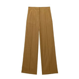 Fongt Autumn And Winter Straight Trousers Double Buckle Suit Vest Three Sets Of New Women's Fashion Commuting Suit