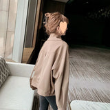 Fongt 2024 New Small Short Trench Coat Loose Suit Collar Women's Jacket-Outfit
