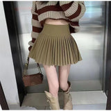 Fongt Man Sweet 100 Folded White Half-Dress Dress 2025 New High-Rise Thin A Anti-Walking Large Skirt