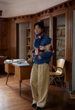 Reindeer Print Knitted Cardigan-Outfit
