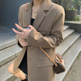 Fongt Jacket Women 2025 Spring And Autumn Net Red New Autumn Version Of Loose Suit Brown Casual Suit Coat Woman