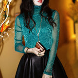 Sleeve Transparent Shining Elegant