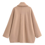 And Winter New Wool Blended Short Coat Coat 8353724-Outfit