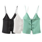 Spring Bowknot Silk Satin Blouse 2170331-Outfit