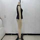 Fongt Female Spliced Lace Top 8958942-Outfit