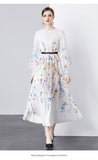 Fongt New Women's Dress Dress Oversized Dress Print 100 Folds T-Shirt With T-Shirt Holiday Casual Dress