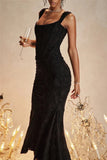 Lace Textured Strap Wrap Midi Dress-Outfit