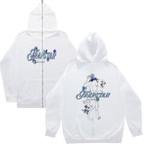 Fongt Plus Velvet Men's And Women's High Street Hoodie Trapstar Zippered Open Shirt Jacket Autumn And Winter