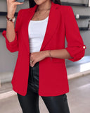 Fongt Explosion Autumn And Winter Long Sleeve Solid Color Cardigan Suitcase