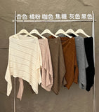 Fongt Xixi 2025 Autumn New White Standard Loose Long-Sleeved Hollow Wool Knitted Sweater Sweater Women 25333