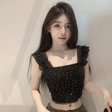 Neck Sleeveless Camisole Temperament FashionKorean Version Women's Top-Outfit