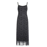 Generous Collar Sexy Slim Maxi Dress-Outfit