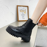 British Style Martin Boots-Outfit