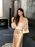 Fongt Xixi 2025 Autumn White Standard New Korean Version Of The White Standard Of The New Korean Version Of The Chiffon Short-Sleeved Shirt Top 89480