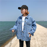 2020 Spring And Autumn New Ins The Same Fashion Denim Jacket Female Net Red Hooded Women's Casual Jacket-Outfit