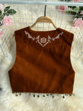 Temperament Vest Vest Vest Female Bohemian Seaside Vacation Embroidery Tassel Versatile Cardigan Coat Autumn-Outfit