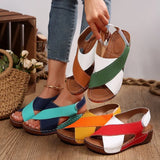 Fongt Sandals Women 2025 Summer New Pine Cake Thick Bottom With Skirt Casually Exposed Toe Beach
